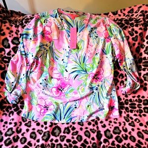 NWT women's Lilly Pulitzer Pamela Top Multi size large